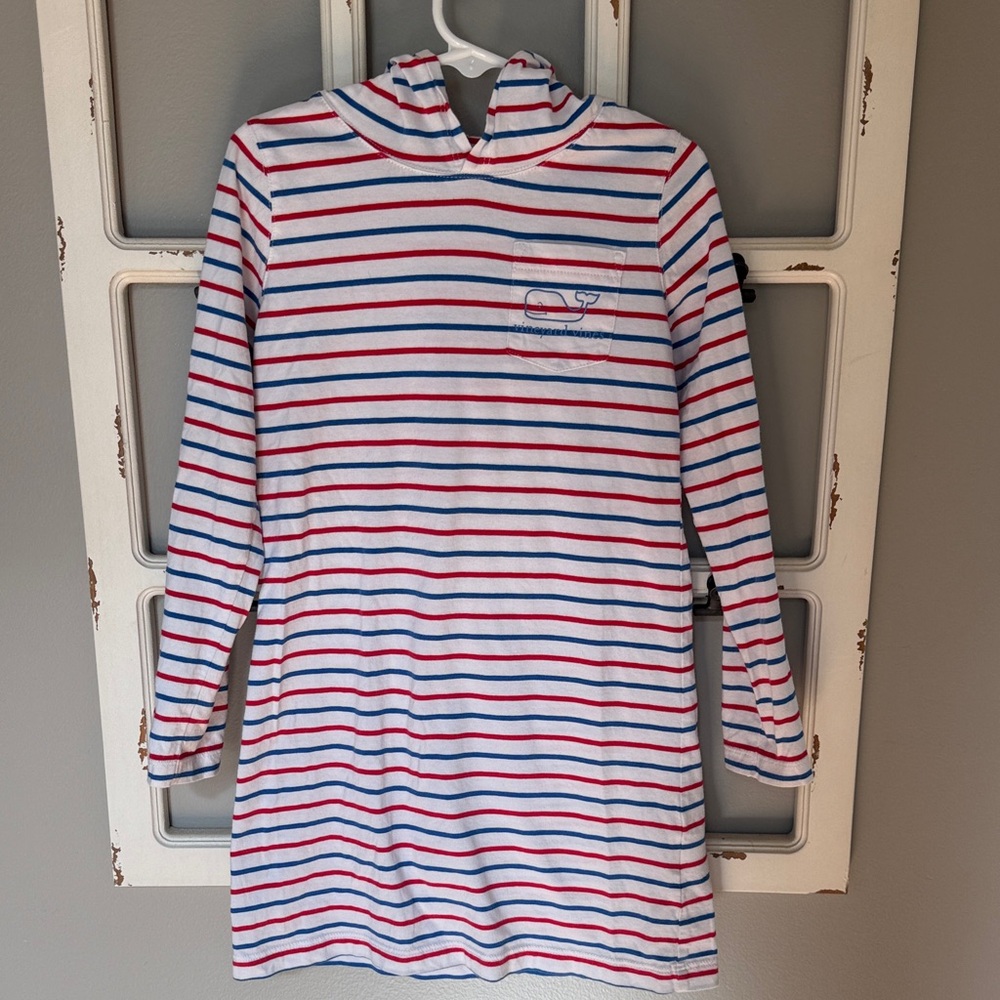 Vineyard Vines Red and Blue Striped Hoodie